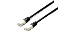 Equip Cat.6A PlatinumS/FTP Patchkabel, 1.0m, Schwarz