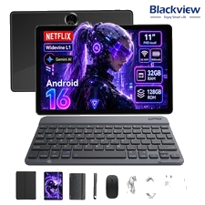 Blackview ZENO 5 11 Zoll Android 16 Tablet 12/32GB+128GB+2TB 1080P FHD Gemini AI
