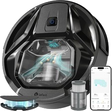 Saugroboter Mit Wischfunktion 6,000Pa Staubsauger Roboter Smart App, gebraucht!