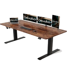 Elektrischer Computertisch höhenverstellbar Schreibtisch Standing Desk 180x80cm