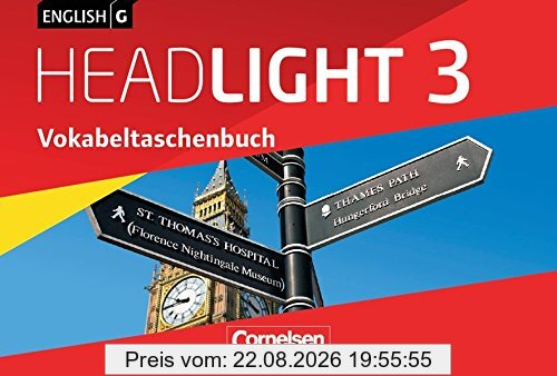 English G Headlight - Allgemeine Ausgabe: Band 3: 7. Schuljahr - Vokabeltaschenbuch