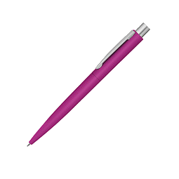 uma® Metall-Druckkugelschreiber Lumos Gum, blaue Mine, pink