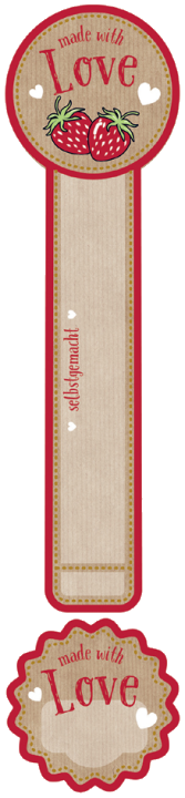 AVERY Zweckform ZDesign Frischesiegel , Made with Love,