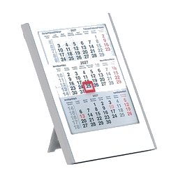 2-Jahres-Kalender Elfe 2027/2028 weiß/grau