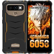 4G HOTWAV T7S Outdoor Smartphone 128 GB 6,52 Zoll Andriod 13 Handy Ohne Vertrag