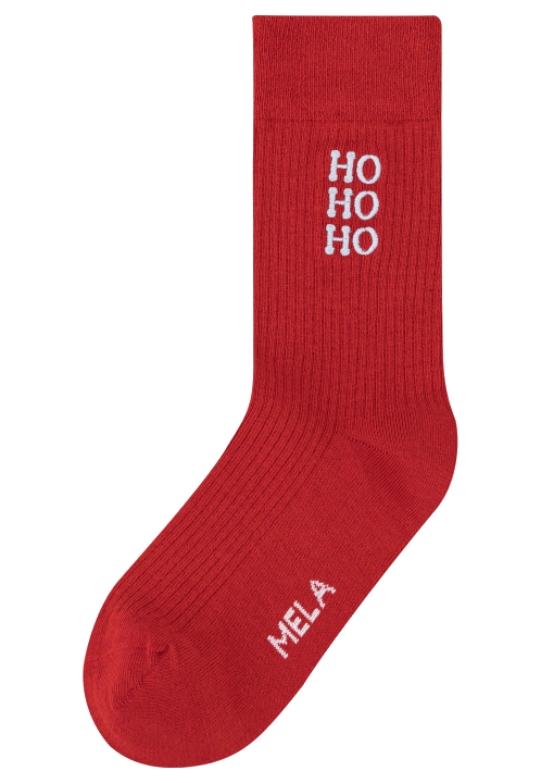 Gerippte Socken mit Stickerei, 1er Pack