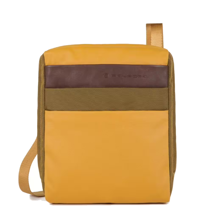 Piquadro Orinoco Organisierte Umhängetasche mit iPad®Air/Pro 9,7-Fach mustard