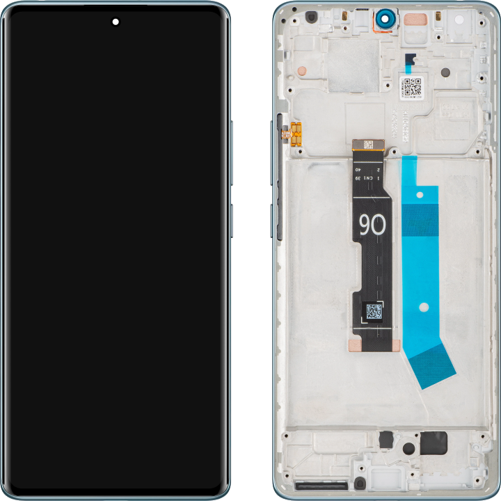 Display mit Touchscreen Xiaomi Redmi Note 14 Pro 4G, mit Rahmen, Blau (Ocean Blue), Service Pack 560001000O600