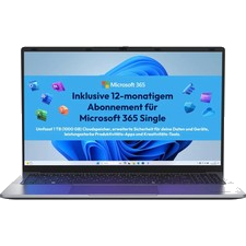 MEDION E15223 Notebook 15,6 Zoll 8 GB RAM Intel N-Series 3,4 GHz Silber