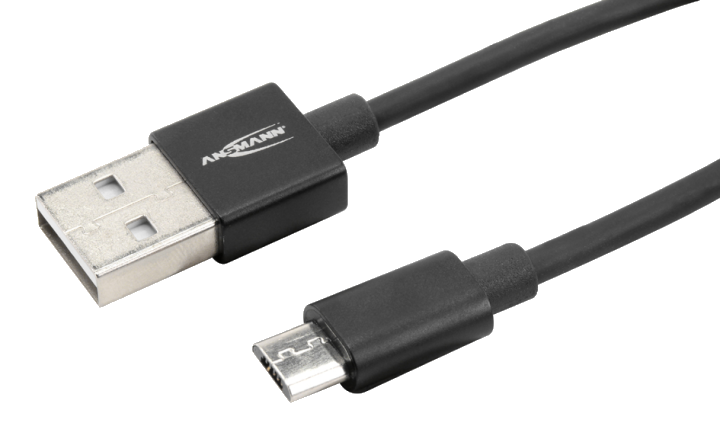 ANSMANN Daten- & Ladekabel, USB-A - Micro USB-B, 2,0 m