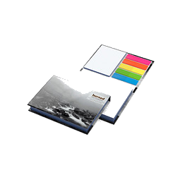 Geiger-Notes Haftnotizen Prag White Bestseller gloss, inkl. Druck auf Umschlag, Farbschnitt blau
