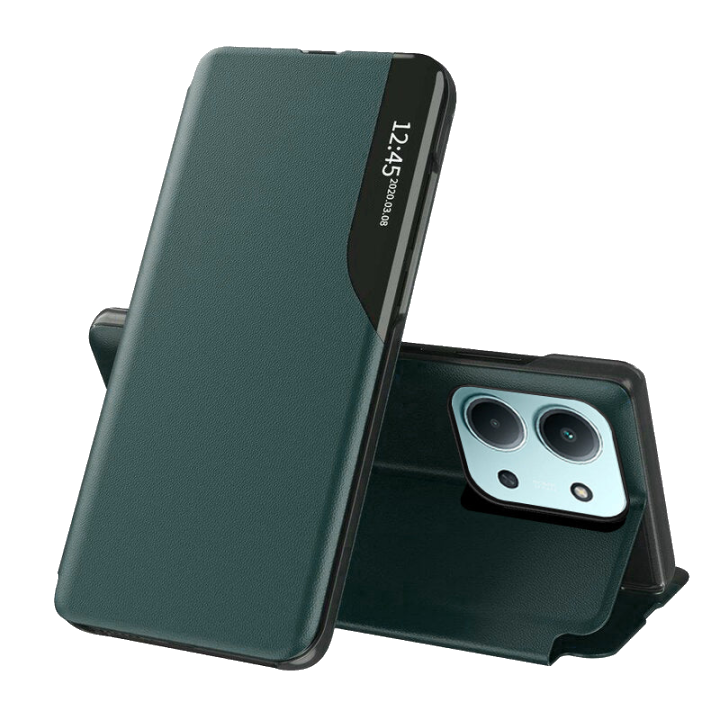 Hülle für Xiaomi Poco C85 4G / Redmi 15C 5G / 15C 4G, Techsuit, eFold, Dunkelgrün