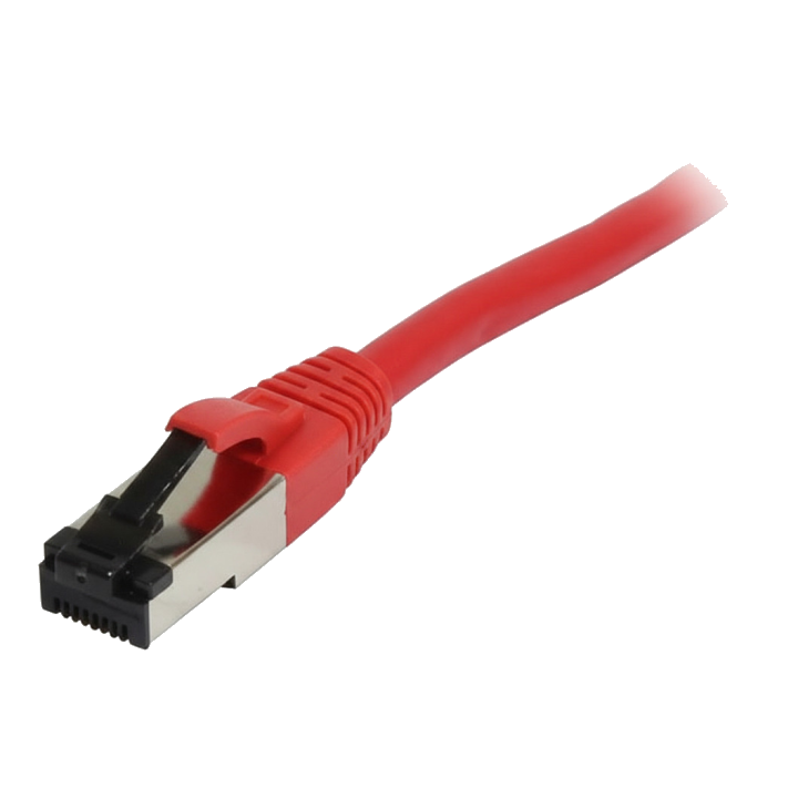 Synergy21 Patchkabel RJ45, CAT8.1 2000Mhz, 0,25m, rot, S-STP(S/FTP), TPE/LSZH(SuperFlex), AWG26,