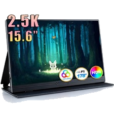 Portable Monitor 15,6" 2,5K 2560x1440 Tragbarer Mobiler IPS Bildschirm HDR