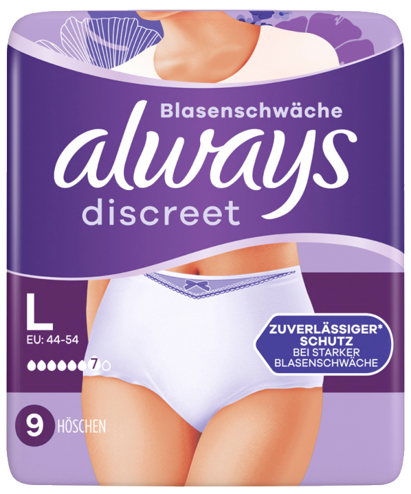 always discreet Inkontinenz-Höschen Pants Plus, Größe: L