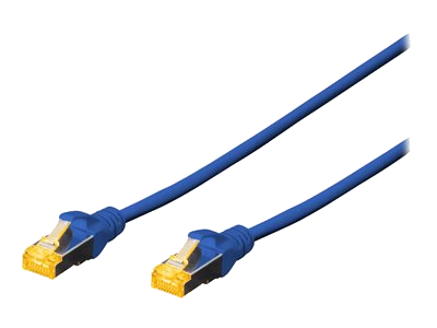 Digitus Patch-Kabel RJ-45 (M) zu RJ-45 (M) 0.25m Kupfer S/FTP Cat 6a blau
