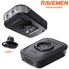 RAVEMEN FR500 Für Garmin Wahoo Fahrradcomputer GPS Licht mit AGM04 Gopro Adapter