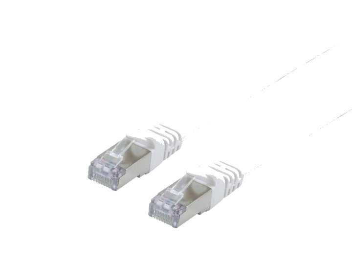 Equip Patchkabel Cat6A Flat U/FTP 2xRJ45 1.00m weiß LSZH Polybeutel