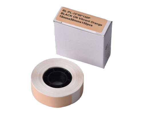 G&G Etikettenrolle (150 Einzeletiketten 15 x 50mm) Orange