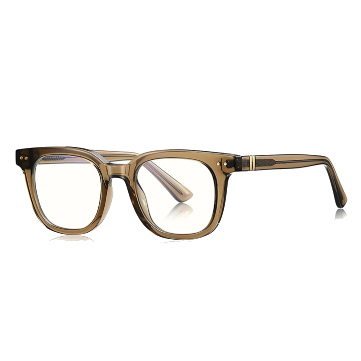 Computerbrille für Männer Techsuit 2229, Anti-Blue Light, Hellbraun