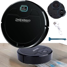 Roboterstaubsauger 90Min Saugroboter 1200mAh Staubsauger Roboter für Tierhaare