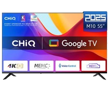 CHiQ Fernseher Smart LED TV Rahmenlos Google TV 4K 55 Zoll U55M10V *besch. VP