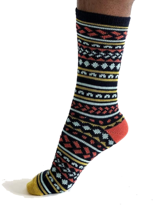 Wollsocken Modell: Erskine Fair Isle