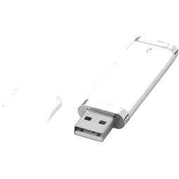 Flat 4 GB USB-Stick, weiß