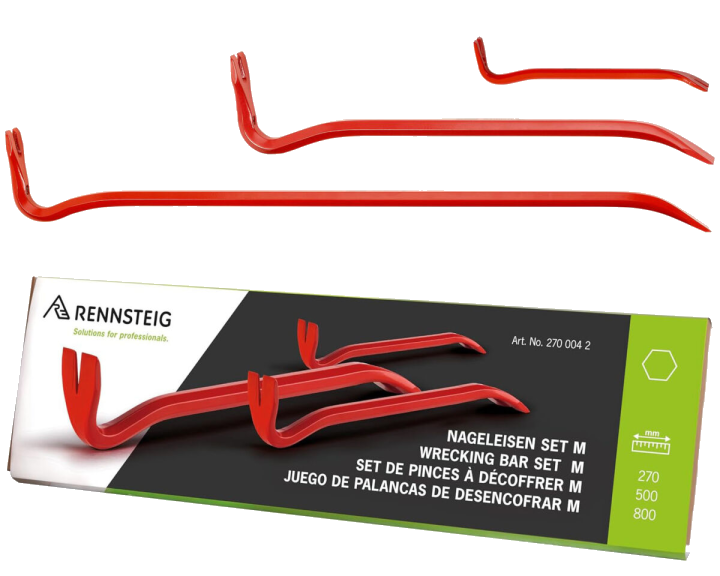 Rennsteig Profi Nageleisen Set M 270-500-800mm
