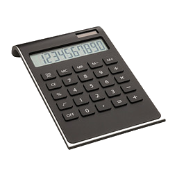 reeves® Taschenrechner Valinda, schwarz/silber