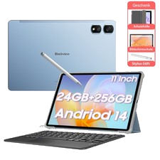 Blackview TAB 16 PRO Tablet 11 Zoll Android 14 24GB+256GB 4G LTE Gaming Tablet