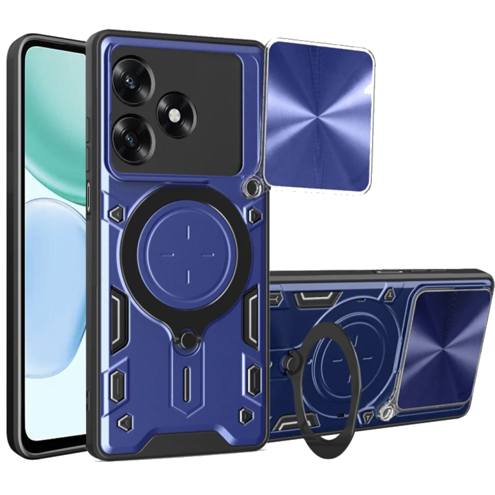 Hülle für Honor X5c Plus, Techsuit, CamGuard Pro, Blau