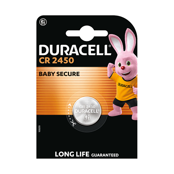 Duracell CR2450 Knopfzelle DL2450 Lithium 3V 1er Blister 620mAh 2450