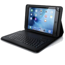 Aplic Tastatur Bluetooth 3.0, für 10" Tablets Case mit magn. Schwarz V2 Akku