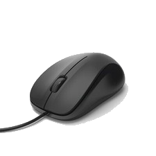 Hama Computer Maus MC-300 Optisch Leise 3-Tasten USB Kabel 1,8m 1200 DPI Schwarz