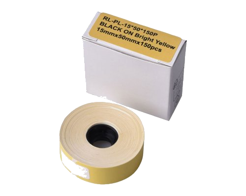G&G Etikettenrolle (150 Einzeletiketten 15 x 50mm) Gelb