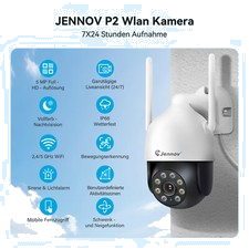 360° Funk WLAN WiFi 5MP IP Netzwerk Kamera Outdoor Außen PTZ Überwachungskamera