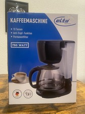 Elta Kaffeemaschine Classic Line 1,25 Kaffee Anti Tropf Glaskanne neu 750W OVP