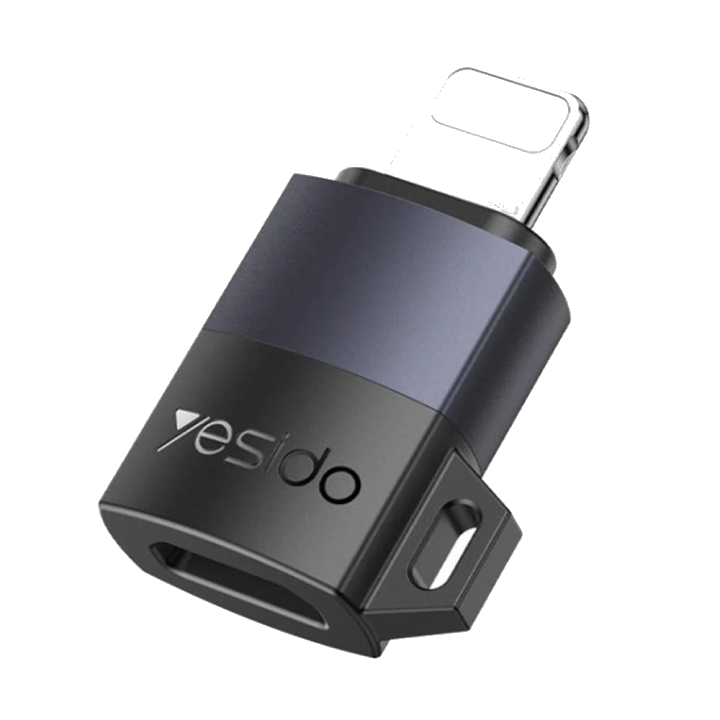 USB-C - Lightning Daten- und Ladeadapter Yesido GS27, Grau