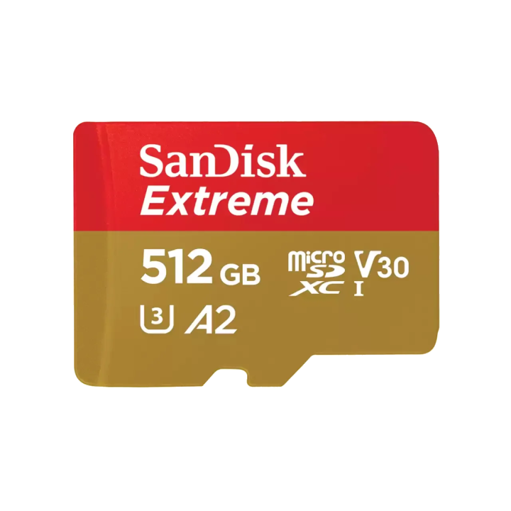 SanDisk Extreme microSDXC Speicherkarte, 512Gb, Klasse 10 / UHS-1 U3 SDSQXAV-512G-GN6MN