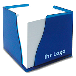 Zettelbox Curve, blau-gefrostet