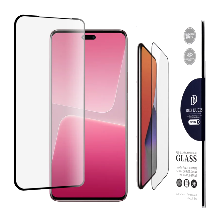 Schutzfolie DUX DUCIS für Xiaomi 13 Lite, Gehärtetes Glas, Schwarz