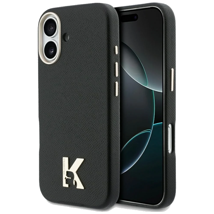 MagSafe Hülle für Apple iPhone 17, Karl Lagerfeld, Karl Head Logo, Schwarz