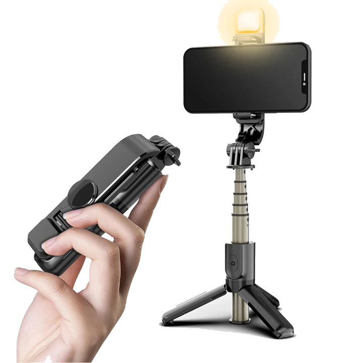 Selfie Stick Bluetooth Techsuit L10s, Universal, Schwarz