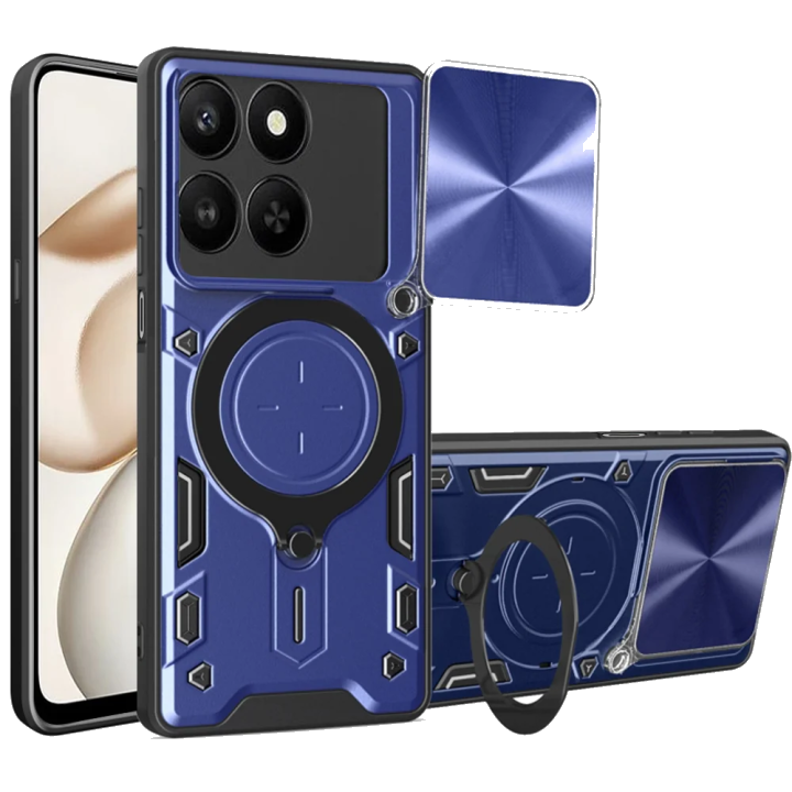 Hülle für Honor 400 Smart 4G / X7d 4G / 400 Smart 5G, Techsuit, CamGuard Pro, Blau