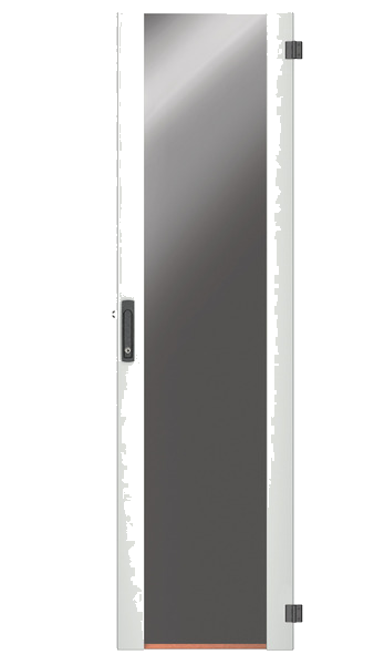 Tür für PRO 42HE, B=800, Glas, 1-teilig, SH, RAL7035