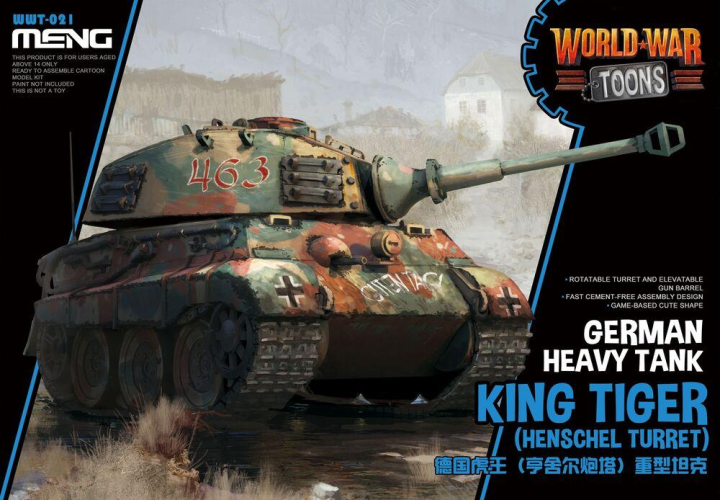 German Heavy Tank King Tiger (Henschel Turret) (Cartoon Model)