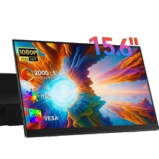 Portable Monitor 15,6 Zoll, 1920×1080P FHD Display VESA Compatible für PC/Laptop
