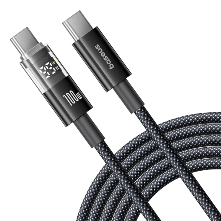 USB-C Daten- und Ladekabel - USB-C Baseus Display 2, 100W, 2m, Schwarz P10382702121-01