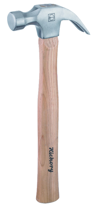 RUTHE Klauenhammer 655g Amerikanische Form mit Hickorystiel